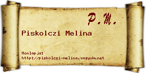 Piskolczi Melina névjegykártya